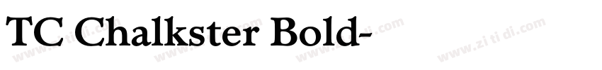 TC Chalkster Bold字体转换 TC Chalkster Bold字体转换